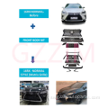 Lexus RX 2016 Matrix ya kawaida ya mbele ya mwili